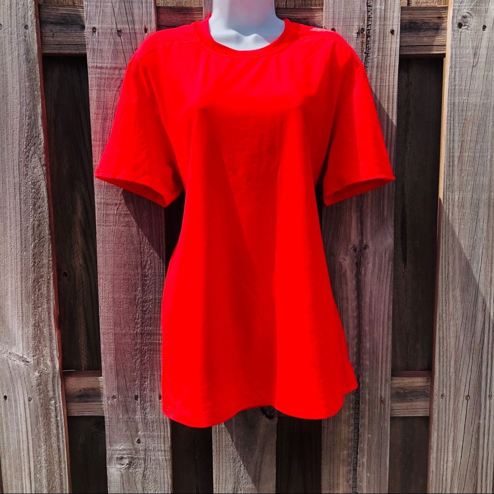 Adidas Coral Sleeveless Top Size X-Large Crew Neck TechFit